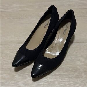 3/$10 Ellen Tracy Black Heels Classic Pointed-Toe Pumps